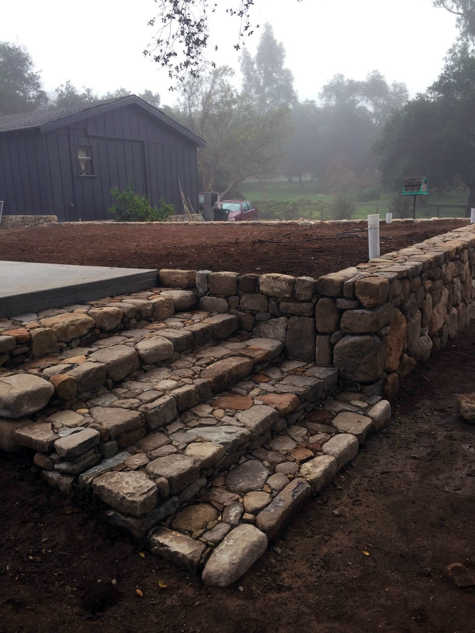 Rock Wall Steps